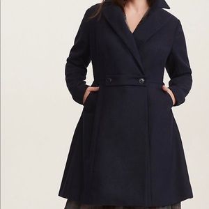 Torrid Navy Outlander Claire Swing Coat Size 4